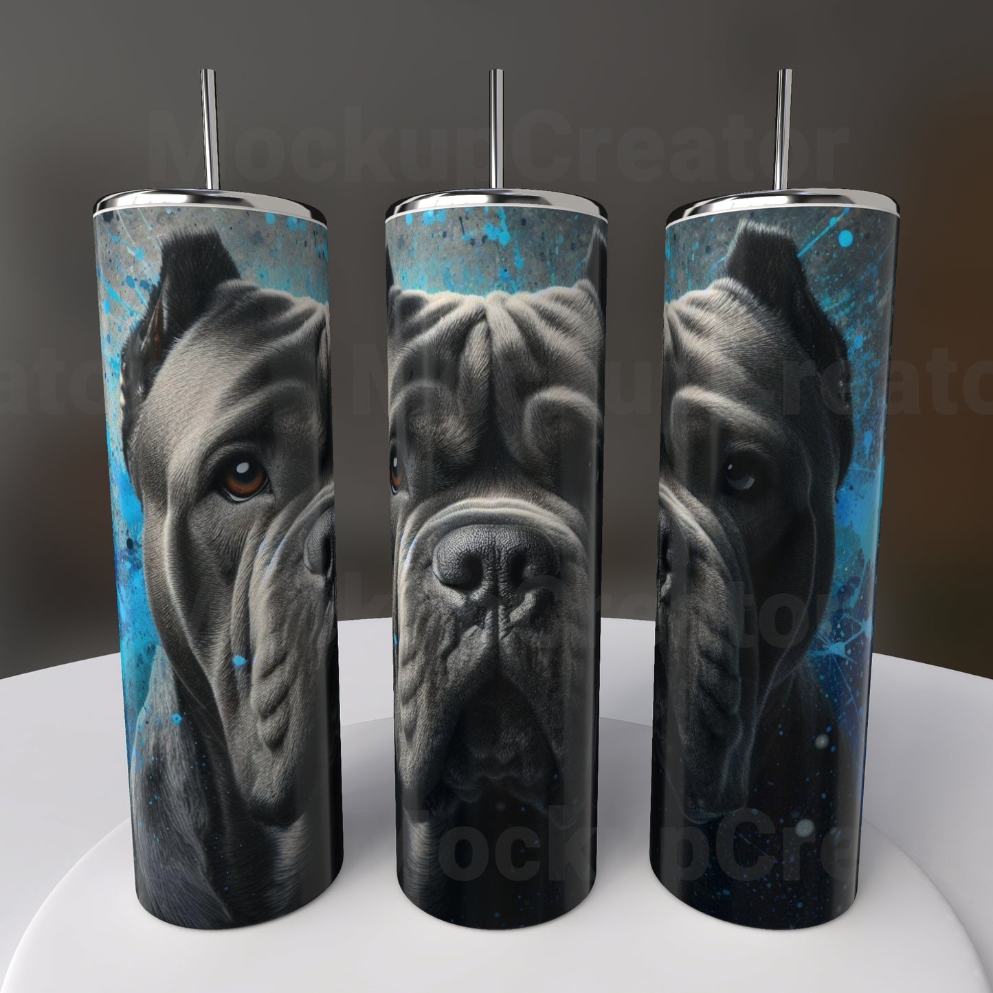 20oz Blue Cane Corso Tumbler