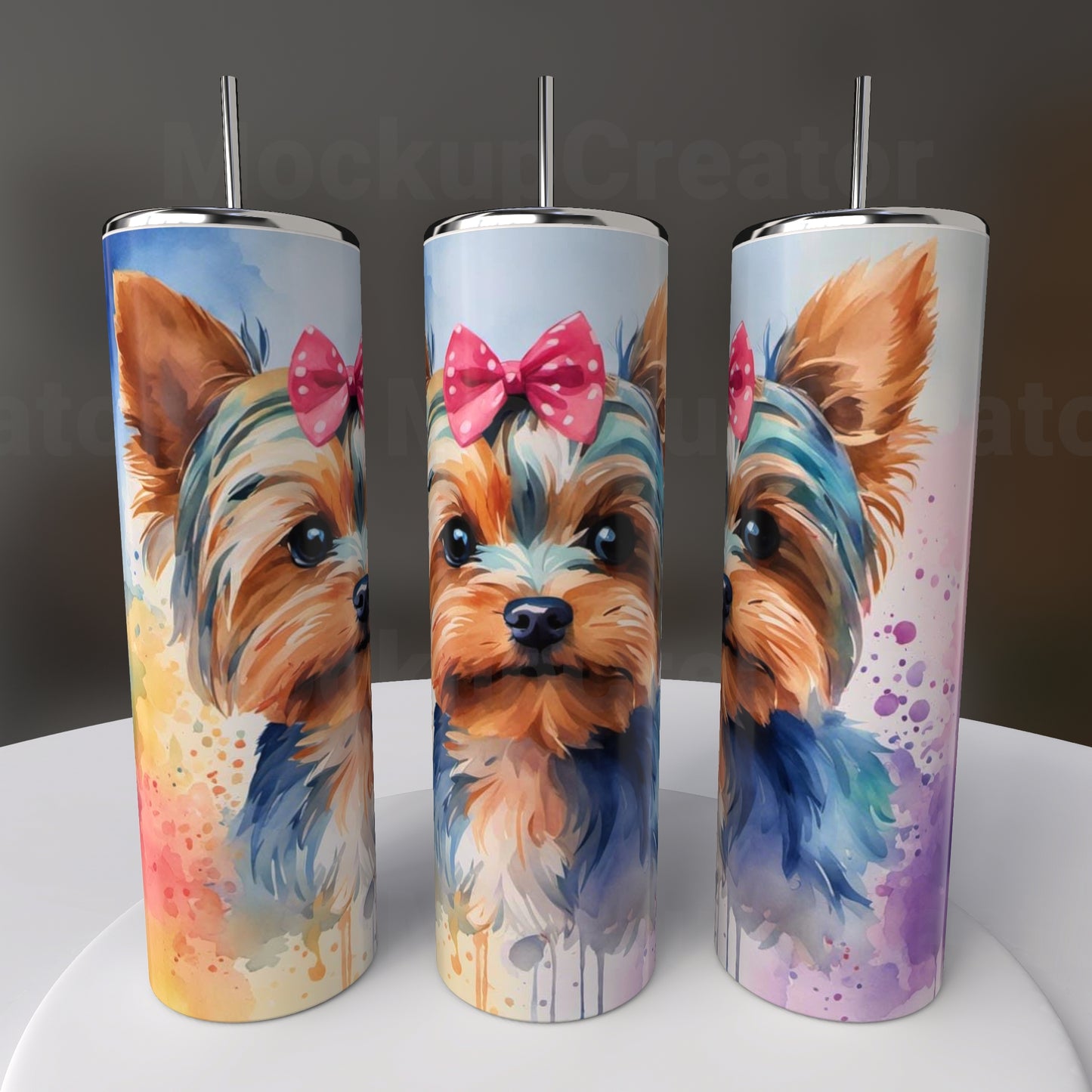 20oz Colorful Yorkie Tumbler