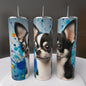 20oz Blue Chihuahua Tumbler