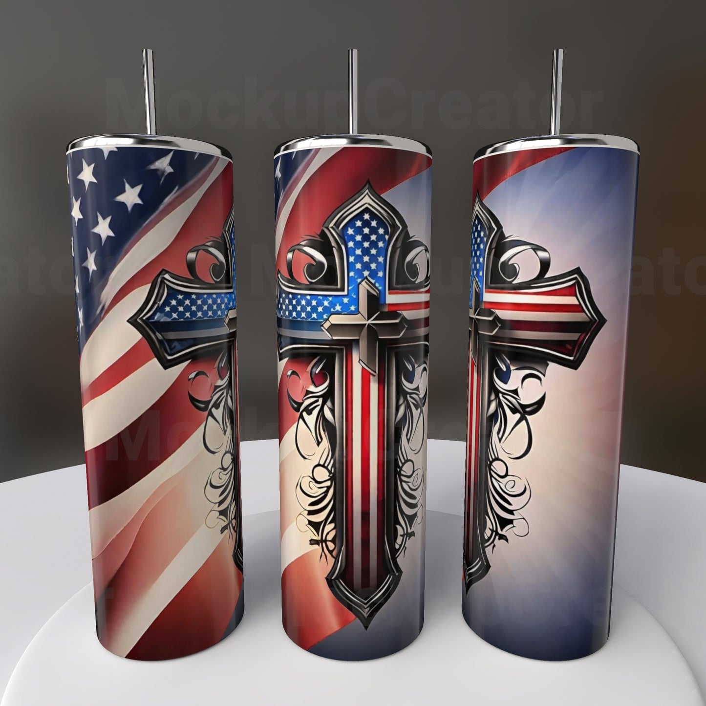 20oz American Flag Faith