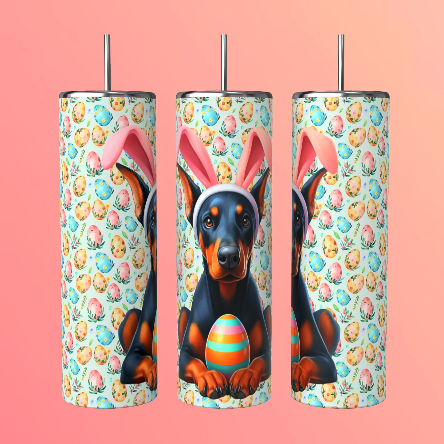 20oz Easter Doberman Pup