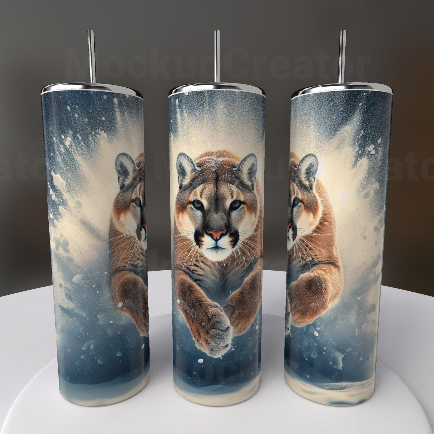 20oz Mountain Lion Tumbler