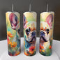 20 oz Colorful Frenchie Tumbler